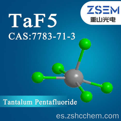 Pentafluoruro de tantalio CAS: 7783-71-3 TaF5 99,9% 3N Material de cristal químico Materiales de proceso de semiconductores